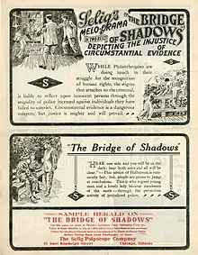 Description de l'image Release flier for THE BRIDGE OF SHADOWS, 1913 (Page 1).jpg.
