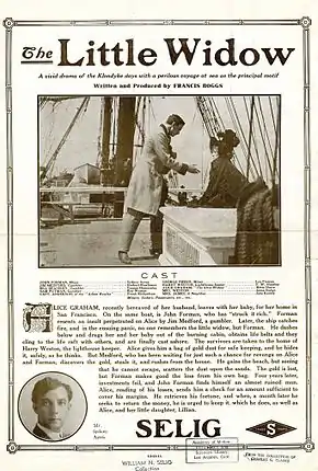 Description de l'image Release flier for THE LITTLE WIDOW, 1911.jpg.