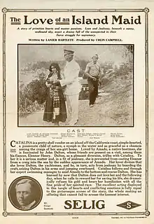 Description de l'image Release flier for THE LOVE OF AN ISLAND MAID, 1912.jpg.