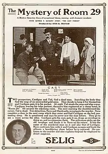 Description de l'image Release flier for THE MYSTERY OF ROOM 29, 1912.jpg.