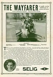 Description de l'image Release flier for THE WAYFARER, 1912.jpg.