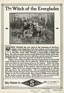 Description de l'image Release flier for THE WITCH OF THE EVERGLADES, 1911.jpg.