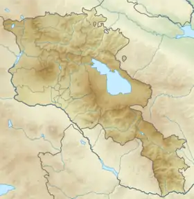Voir sur la carte topographique d'Arménie