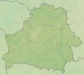 Voir sur la carte topographique de Biélorussie