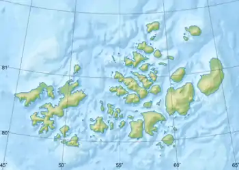 Carte de l'archipel François-Joseph
