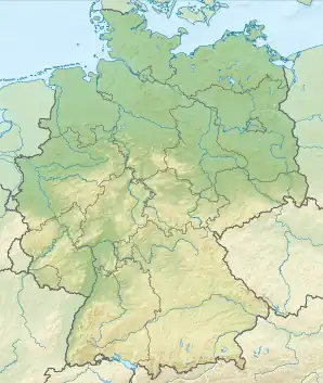 Voir sur la carte topographique d'Allemagne