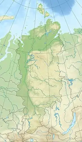 Voir sur la carte topographique du kraï de Krasnoïarsk