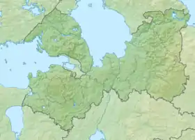 Voir sur la carte topographique de l'oblast de Léningrad