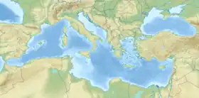 Voir sur la carte topographique de mer Méditerranée