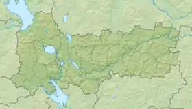 Voir sur la carte topographique de l'oblast de Vologda