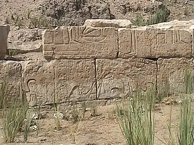 Reliefs ornant les murs du temple