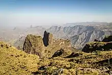 Vue depuis les hauts plateaux du Simien.