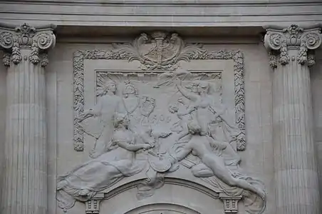 Les Arts et les Sciences rendant hommage au nouveau siècle (1899), haut-relief, Paris, Grand Palais.