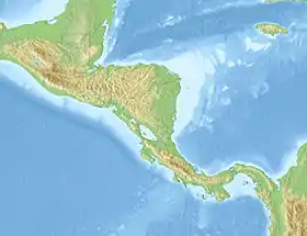 Localisation du Guatemala en Amérique centrale