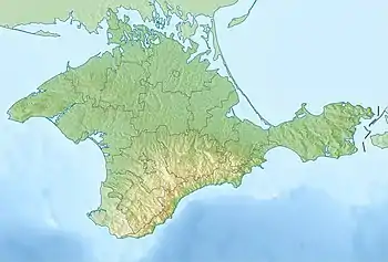 Carte topographique de la Crimée.