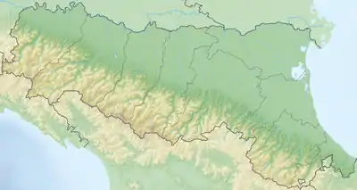 Voir sur la carte topographique d'Émilie-Romagne
