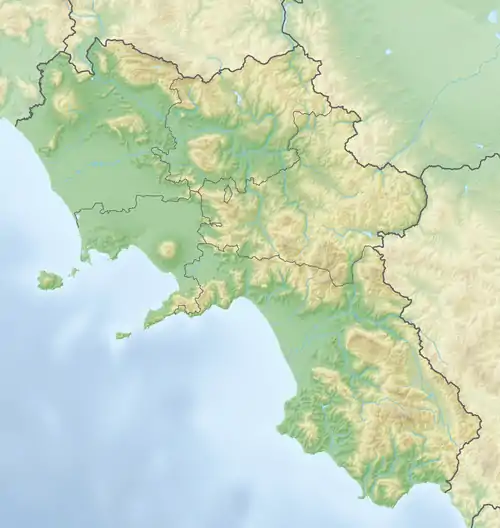 Voir sur la carte topographique de Campanie