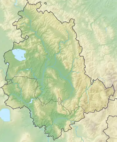 Voir sur la carte topographique de la zone Ombrie