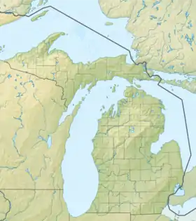Voir sur la carte topographique du Michigan