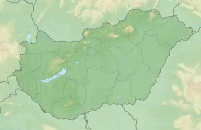 Voir sur la carte topographique de Hongrie