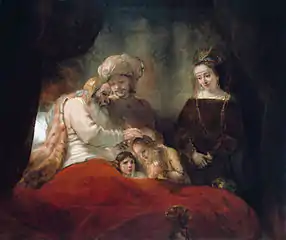 Rembrandt, Jacob bénissant les fils de Joseph (1656)