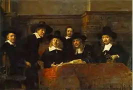 Le Syndic de la guilde des drapiers (1662), de Rembrandt.
