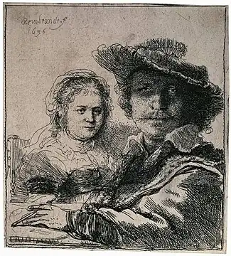 Autoportrait avec Saskia, 1636.