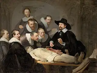 Rembrandt, La Leçon d'anatomie du docteur Tulp (1632)