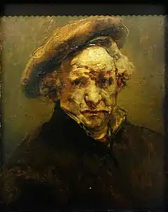 Rembrandt, Autoportrait, ca. 1659.