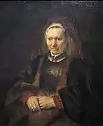 Rembrandt, Vieille femme assise (1653)