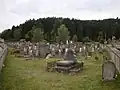 Cimetière juif, qui accueille également les défunts des familles du Thillot et de Bains les Bains Jusqu’à l’annexion, Remiremont abritait la plus grande communauté du département des Vosges (sources : Massif des Vosges, p. 41, Magazine n°47 juin-juillet 2013, Editeur « Groupe l’Alsace »),Cimetière juif de Remiremont