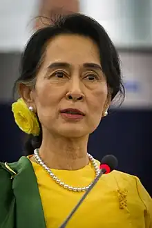 Aung San Suu Kyi  2016, 2013, 2011, 2008, 2004.