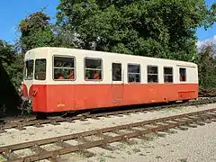 La remorque Verney XR 701 en service sur le Train du Bas-Berry.