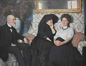 Portrait de la famille Saglio par René-Xavier Prinet.