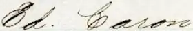 Signature de René-Édouard Caron