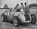 René Dreyfus vainqueur du million de francs du Fonds de course le 27 août 1937 à Montlhéry, sur Delahaye Type 145.