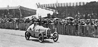René Thomas vainqueur de la Coupe des Voiturettes 1921, sur Talbot-Darracq 56 (au Mans).