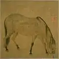 Un cheval, Ren Renfa, vers 1300, A. Musée d'État des arts Abilkhan Kasteyev de la République du Kazakhstan