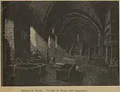 La Salle du Prince Noir, eau-forte