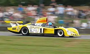 L’Alpine A443 n°1 de Jean-Pierre Jabouille et Patrick Depailler des 24 Heures du Mans 1978.