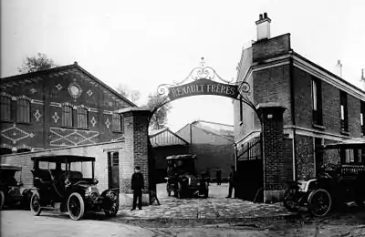 L'usine Renault Frères au début du XXe siècle.