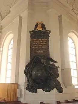 Monument à René Descartes élevé dans l'église Adolphe-Frédéric à Stockholm