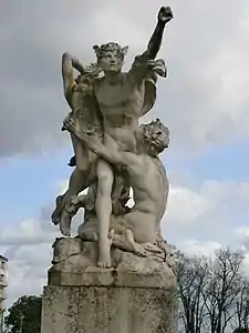 L'Enlèvement d'Eurydice, Rennes, parc du Thabor.