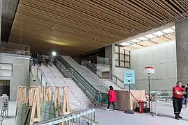 Station en construction, lors de journées portes ouvertes en 2019.