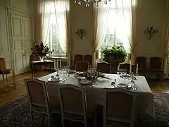 Salle à manger de l'hôtel de Cornulier.