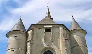 Détail des fortifications du chevet