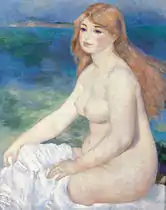 La Baigneuse blonde, Renoir, 1882
