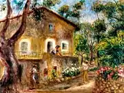 La maison de Collette à Cagnes (es), 1912, par Pierre-Auguste Renoir