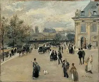 Auguste Renoir, Paris l'Institut au quai Malaquais, 1875, localisation inconnue.