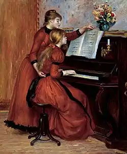 La Leçon de piano, 1889 ?, Joslyn Art Museum (Nebraska).